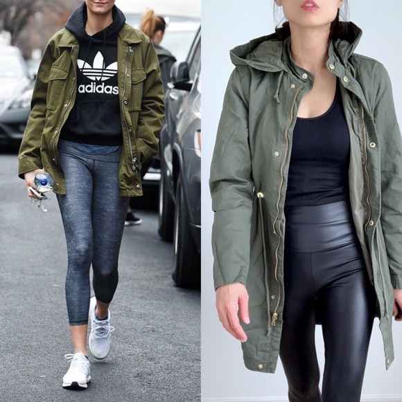 OLIVE PARKA UTILITY JACKET - Picture 4 of 13